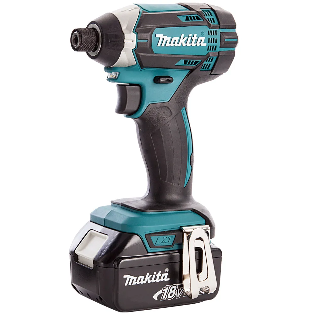 Makita 3 Piece 18V Li-ion with 2 x 5.0Ah Batteries & Charger T4TKIT-147