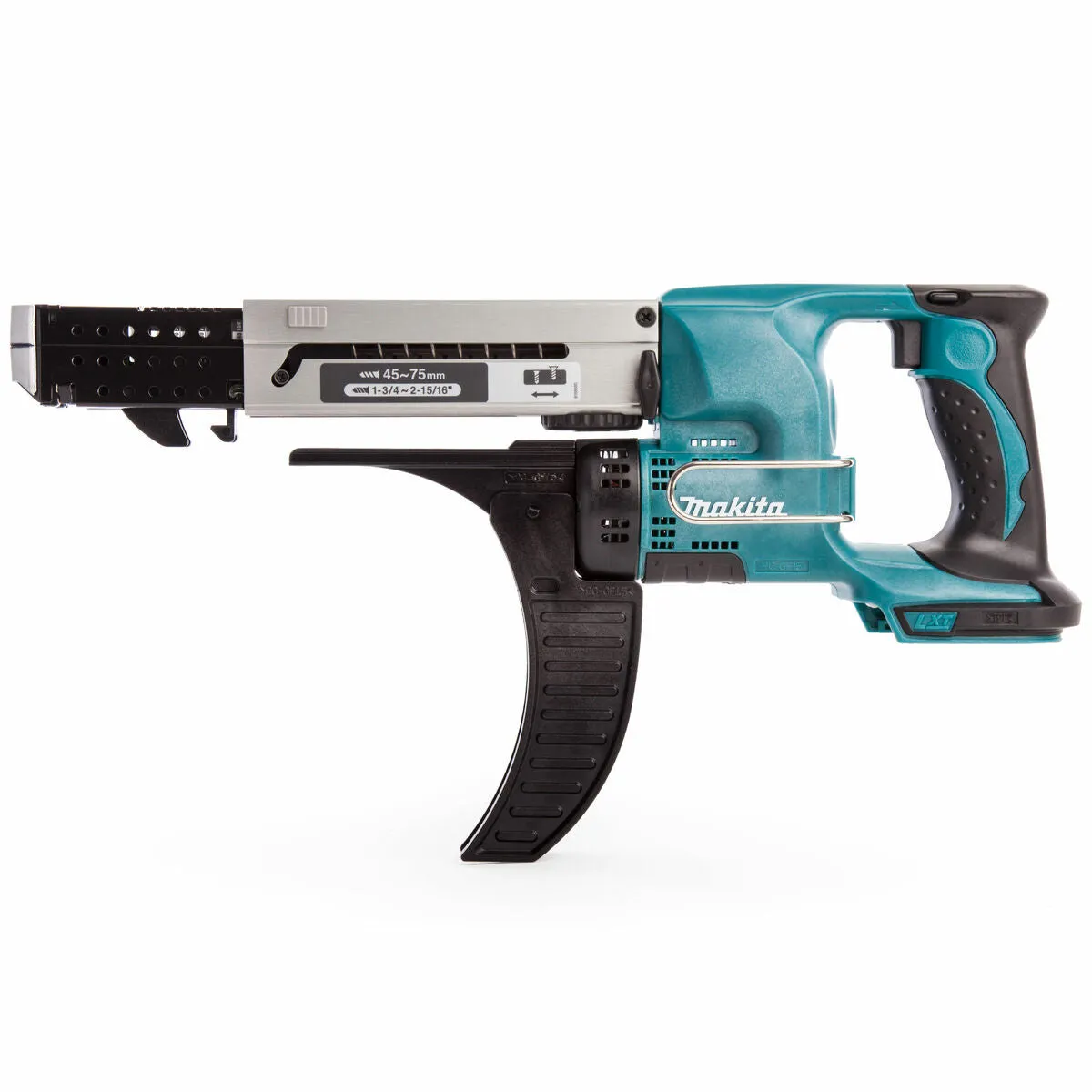 Makita DFR750Z 18V 45  75 mm Auto Feed Screwdriver With 1 x 5.0Ah Battery & Charger