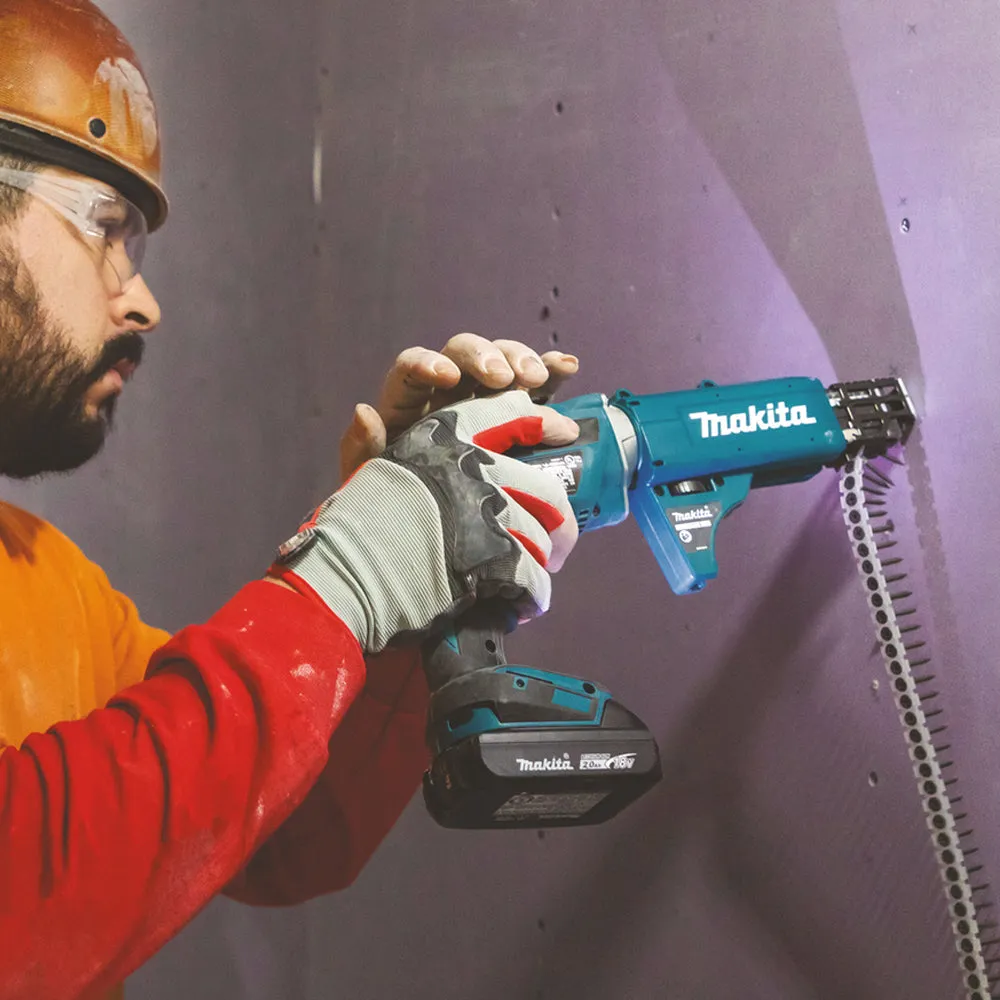 Makita DFS452Z 18V LXT Brushless Drywall Screwdriver With 1 x 5.0Ah Battery. Charger & Bag