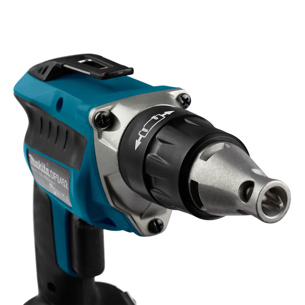 Makita DFS452Z 18V LXT Brushless Drywall Screwdriver With 1 x 5.0Ah Battery. Charger & Bag