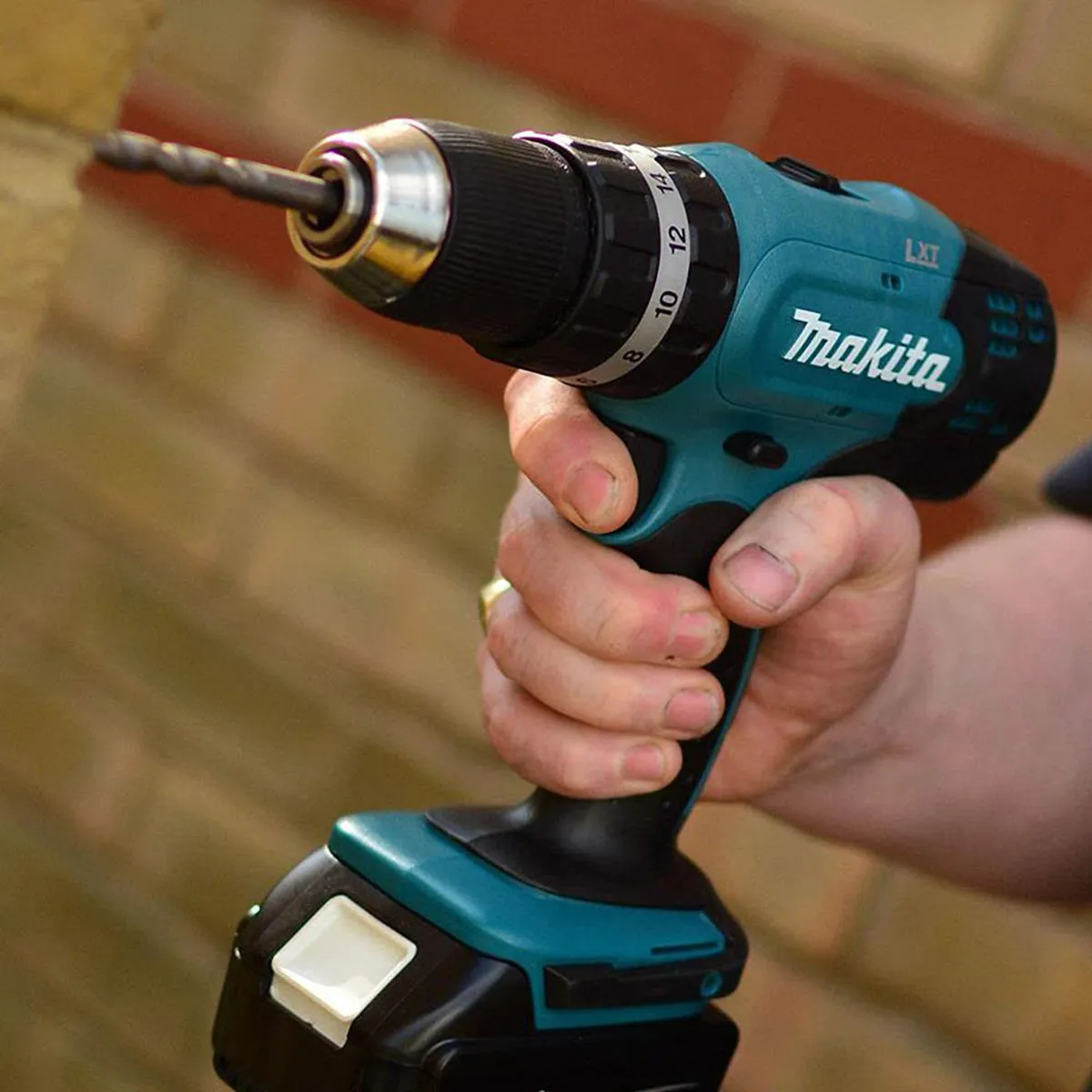 Makita DHP453F001 18V LXT Combi Drill With 2 x 3.0Ah Batteries. Charger & Case