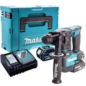 Makita DHR171Z 18V SDS  Brushless Hammer Drill With 2 x 5.0Ah Batteries & Charger In Case