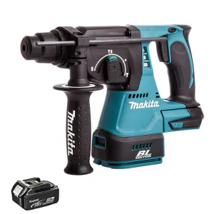 Makita DHR242Z 18V SDS  Brushless Hammer Drill With 1 x 5.0Ah Battery