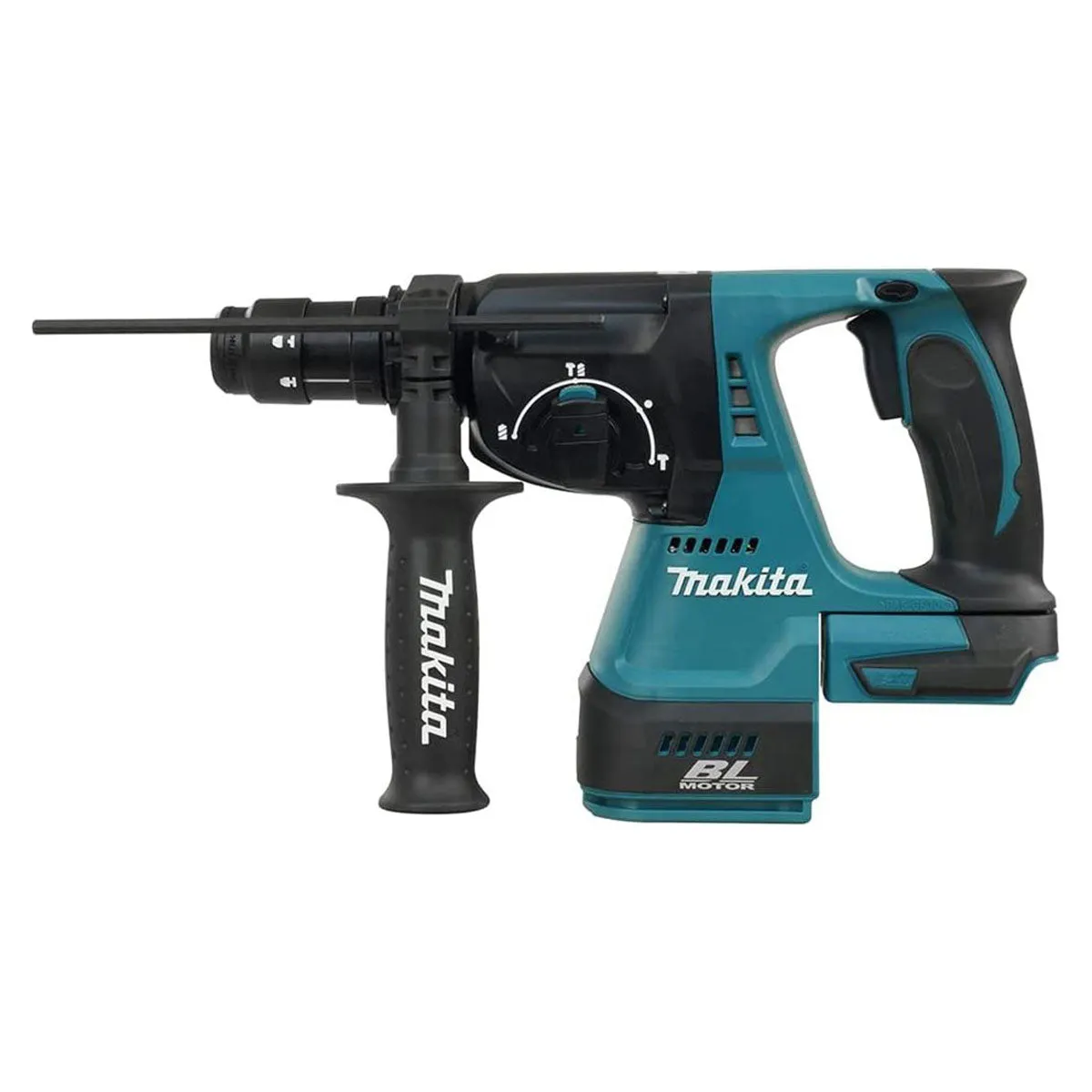Makita DHR243RTJ 18V LXT Brushless 24mm SDS-PLUS Rotary Hammer Drill With 2 x 5.0Ah Battery. Charger & Case
