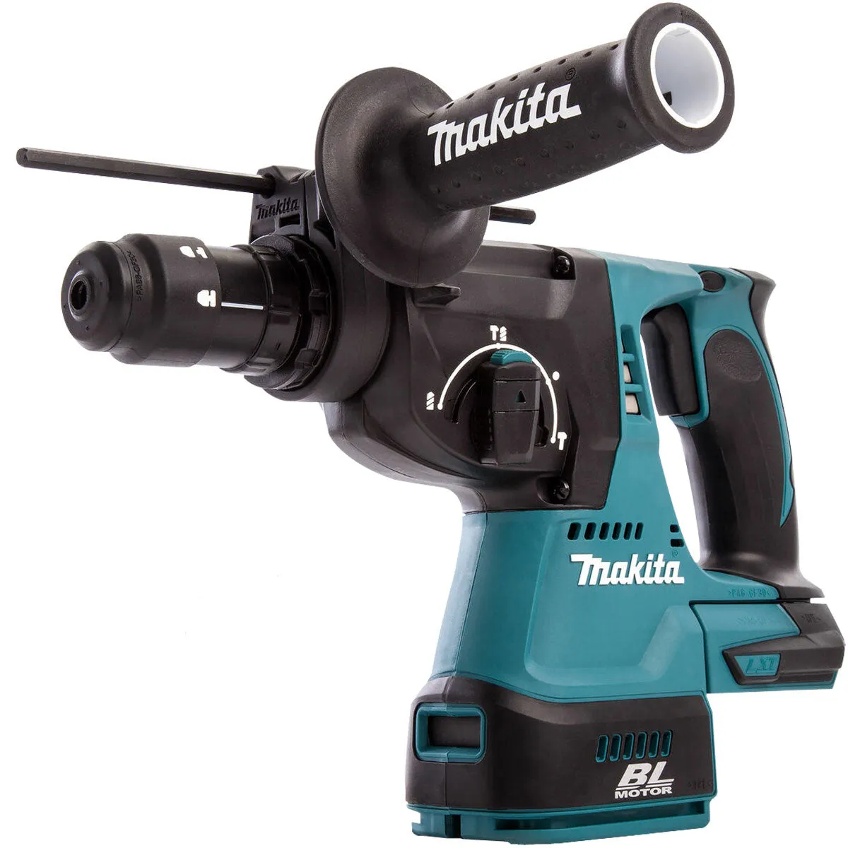 Makita DHR243RTJ 18V LXT Brushless 24mm SDS-PLUS Rotary Hammer Drill With 2 x 5.0Ah Battery. Charger & Case