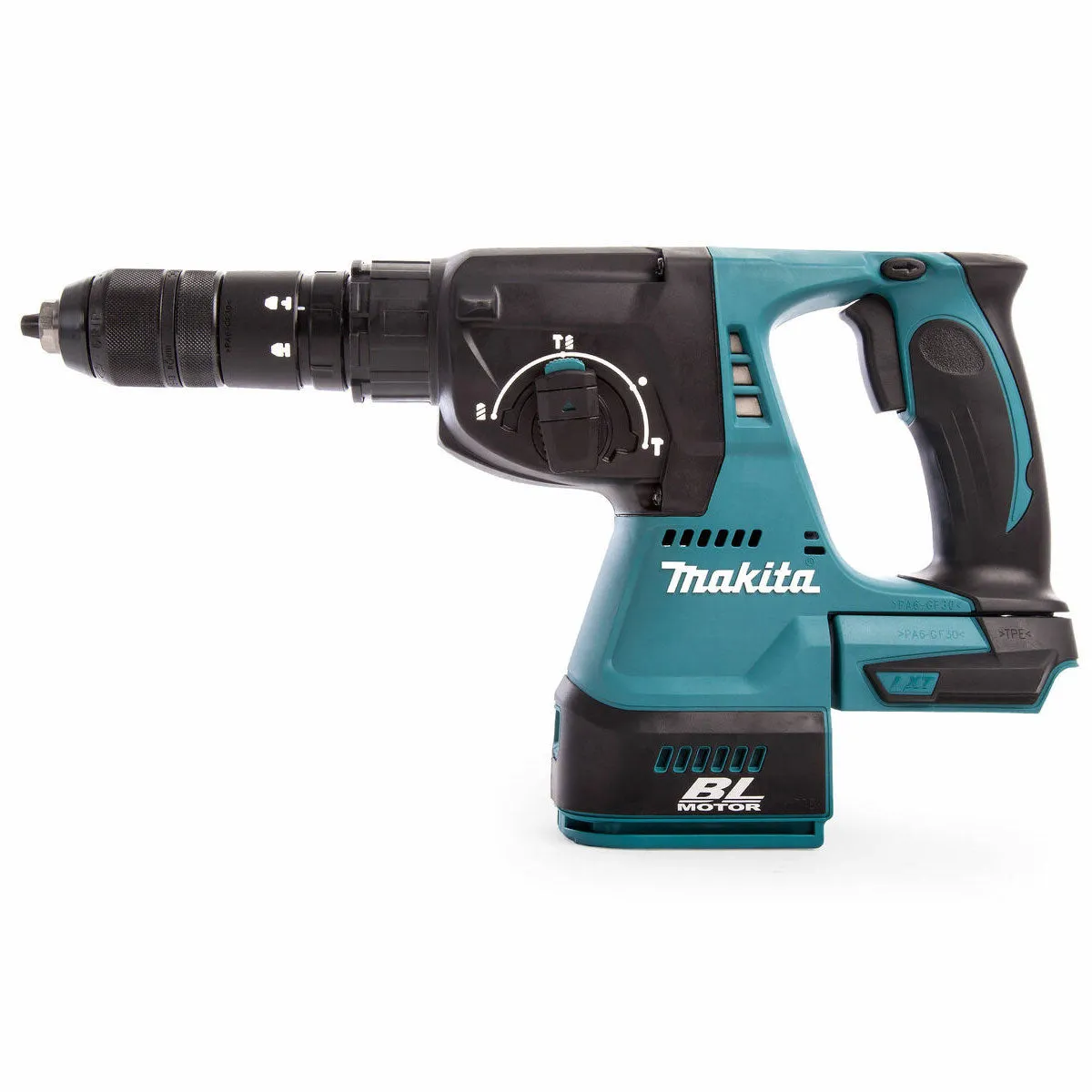 Makita DHR243RTJ 18V LXT Brushless 24mm SDS-PLUS Rotary Hammer Drill With 2 x 5.0Ah Battery. Charger & Case