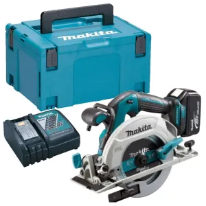 Makita DHS680Z 18V 165mm Brushless Circular Saw with 1 x 5.0Ah Battery. Charger & Type 3 Case