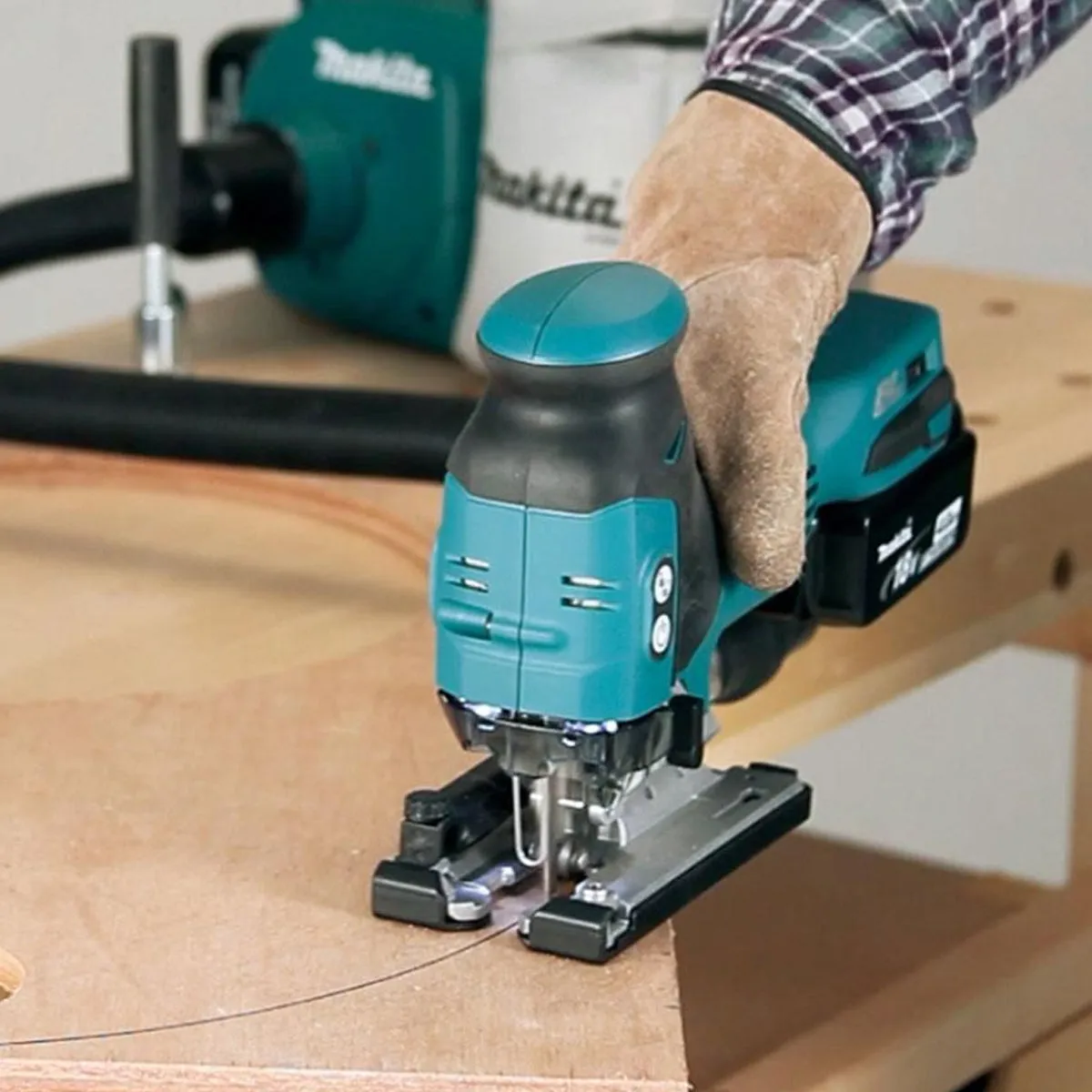 Makita DJV181Z 18V Brushless Barrel Handle Jigsaw With 1 x 5.0Ah Battery Charger & Bag