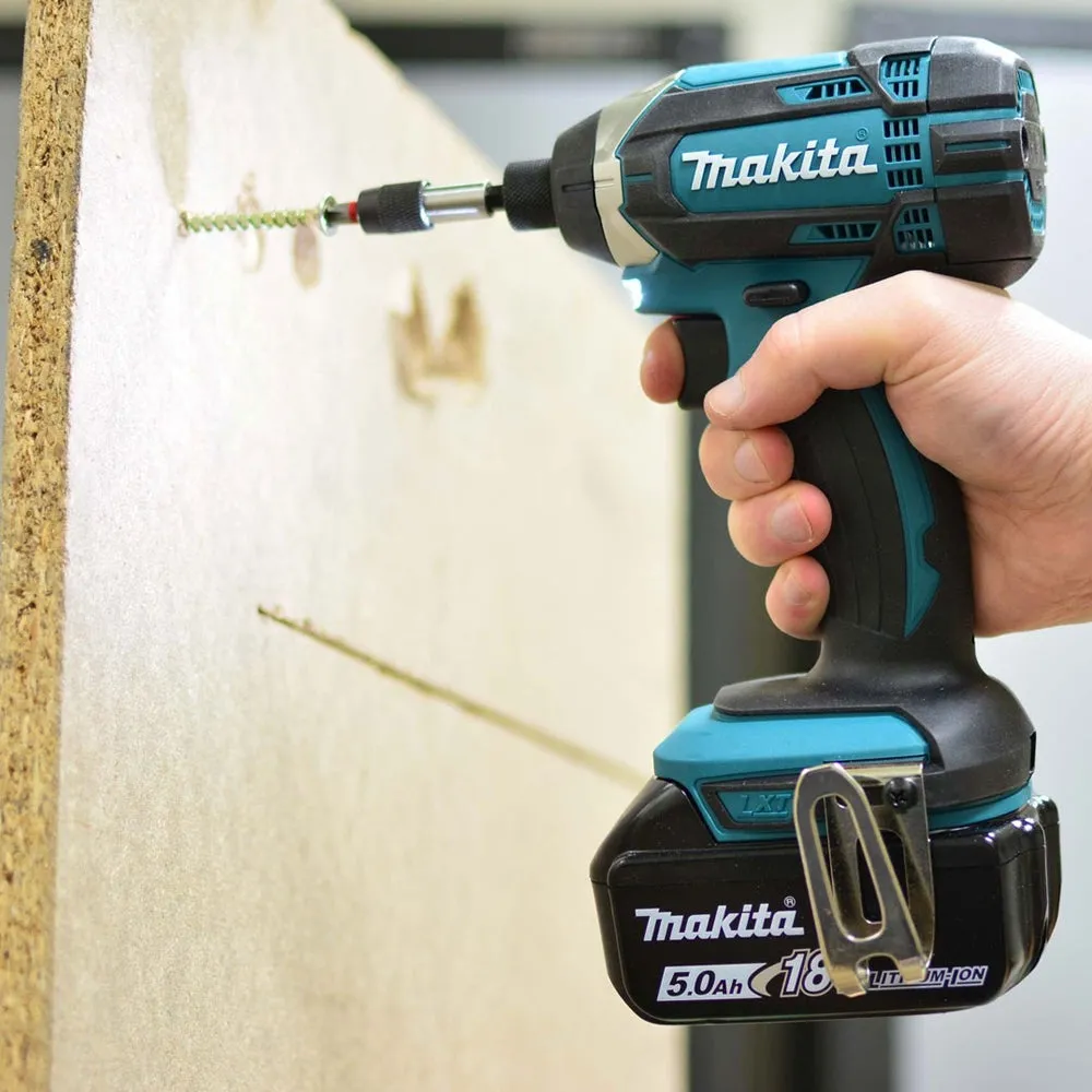 Makita DLX2131TJ 18V LXT Twin Kit 2 x 5.0Ah Batteries With 100 Piece Drill Set