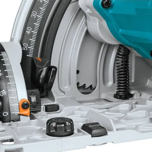 Makita DSP601ZJU 36V Brushless AWS Plunge Saw Body Only with 2 x Guide Rail. Connector. Blade & Clamp Set