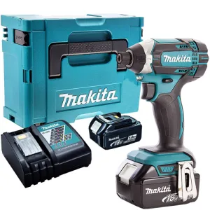 Makita DTD152Z 18V Impact Driver with 2 x 5.0Ah Batteries & Charger in Case