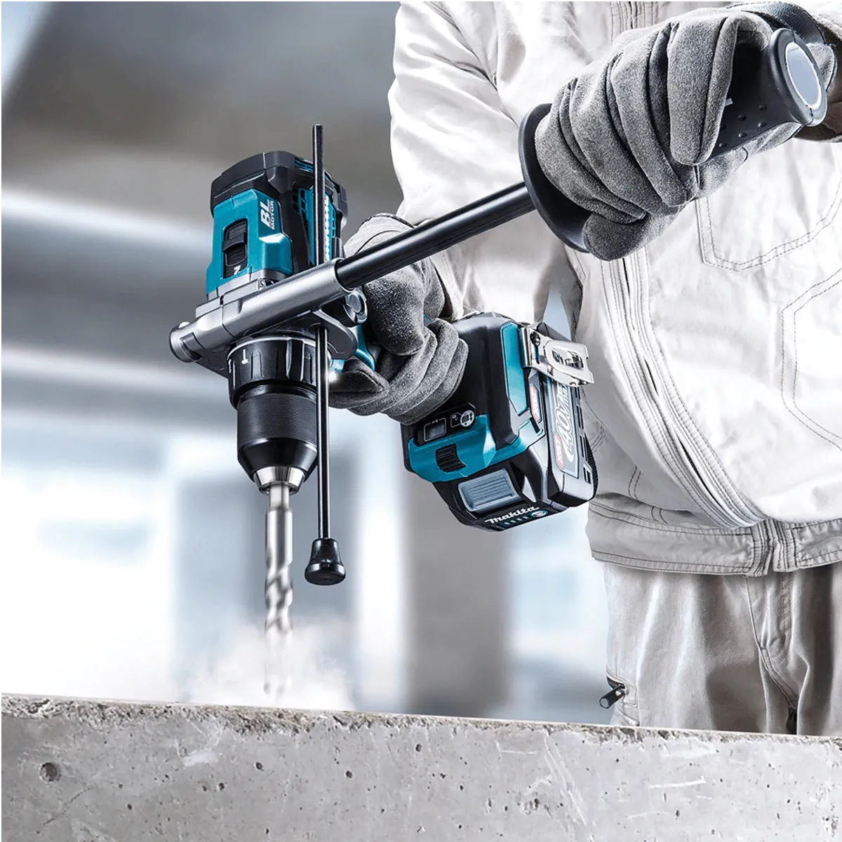 Makita HP001GZ 40V Brushless Combi Drill with 2 x 2.5Ah Battery & Charger