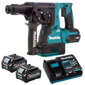 Makita HR003GZ 40V Brushless SDS  Rotary Hammer Drill with 2 x 2.5Ah Battery & Charger