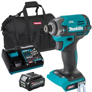 Makita TD003GZ 40V Brushless Impact Driver With 1 x 2.5Ah Battery. Charger & Bag