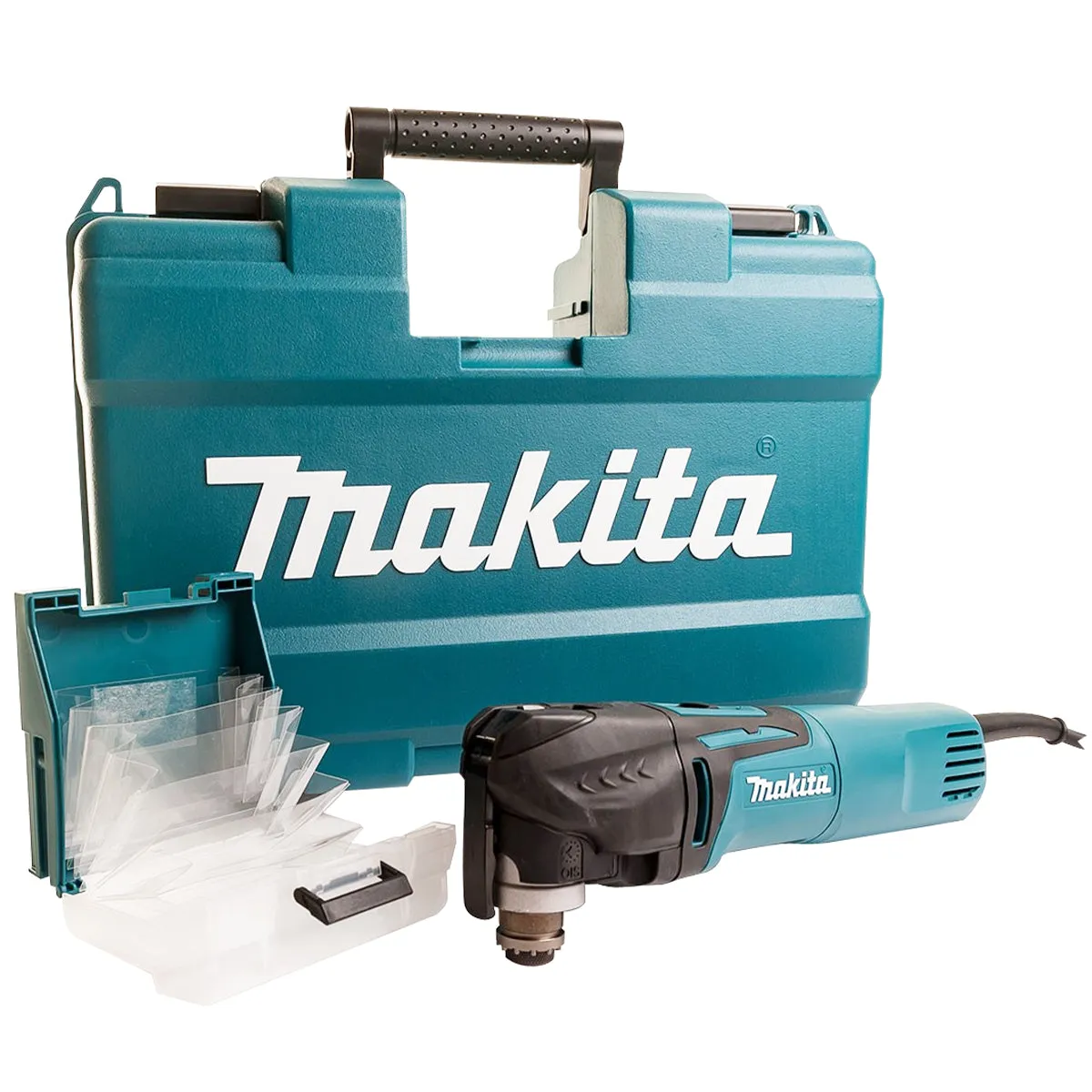 Makita TM3010CK/2 Oscillating Multi-Tool 320W Tool-Less Blade Change With 39 Piece Accessories Set