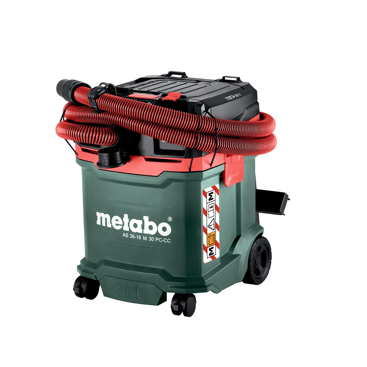 Metabo AS 36-18 M 30 PC-CC 18V M-Class Vacuum Cleaner with 1 x 5.2Ah Battery & Charger