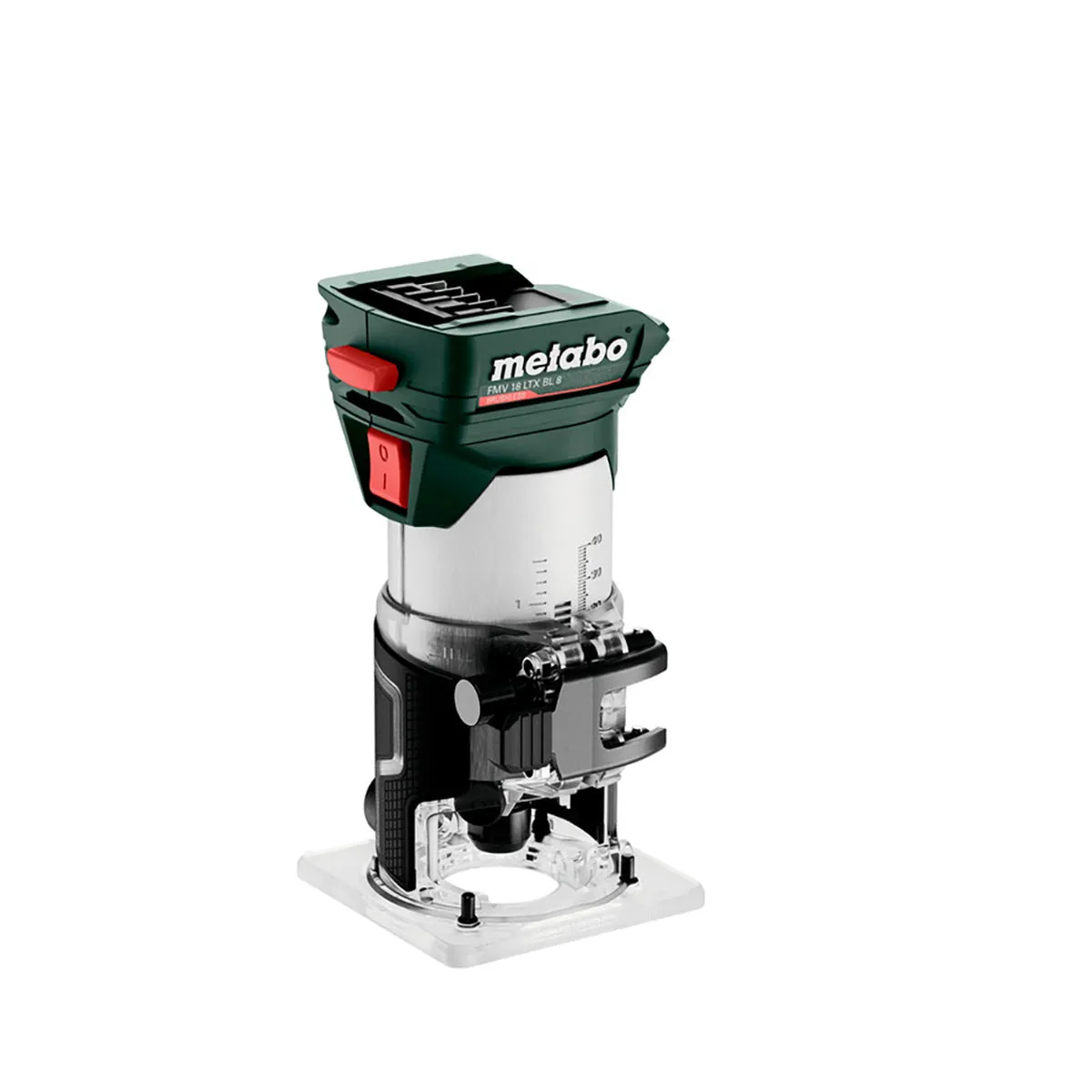 Metabo FMV 18 LTX BL 8 18V Brushless 1/4 Trim Router with 1 x 5.2Ah Battery Charger & Metabox