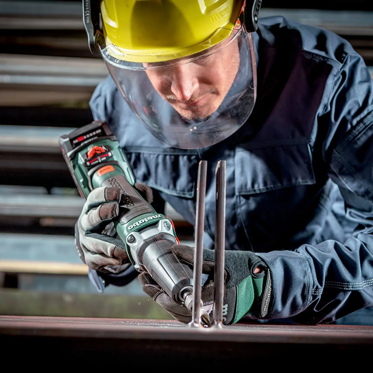 Metabo GVB 18 LTX BL 11-28 18V Brushless Die Grinder with Variable Speed & Brake with 1 x 4.0Ah Battery & Charger