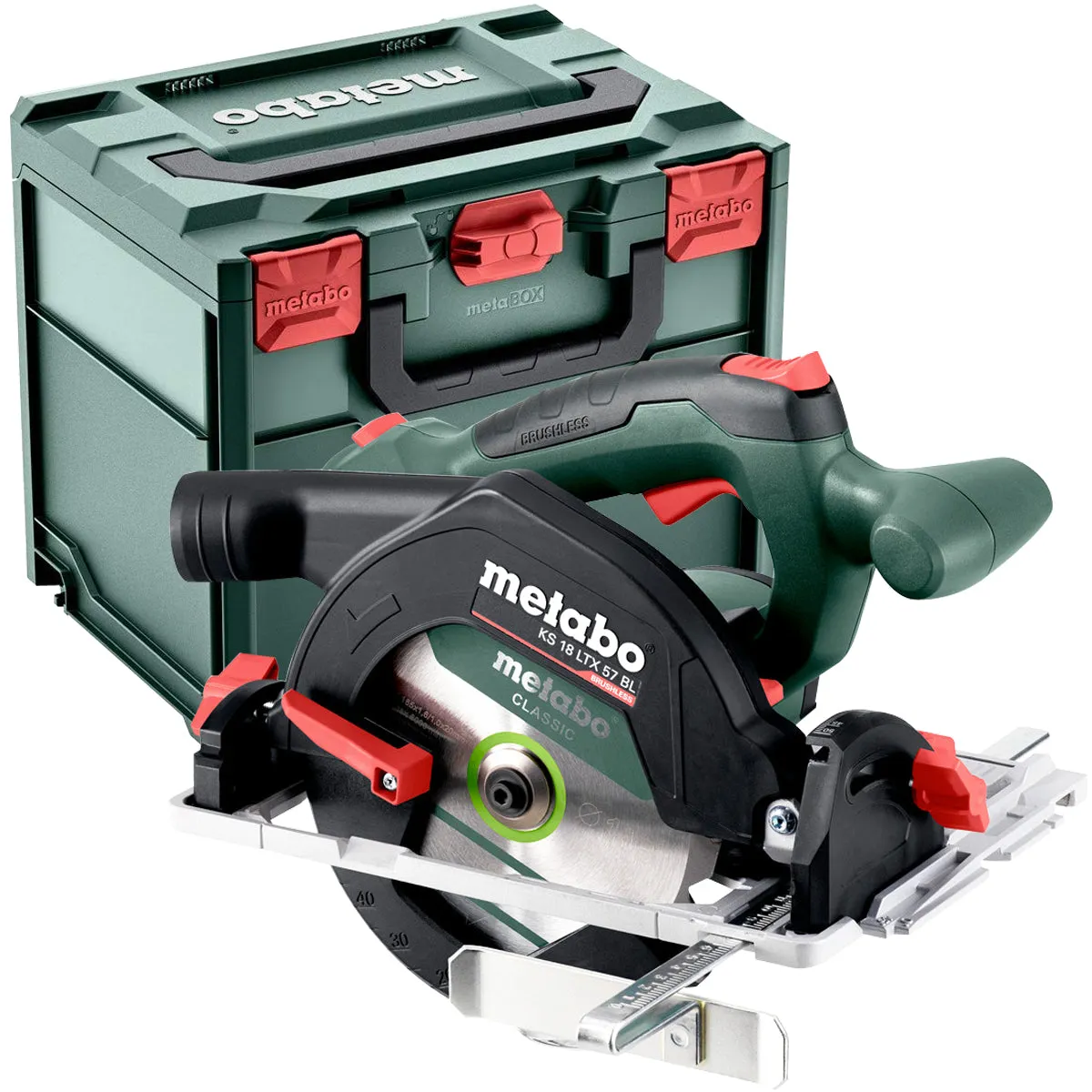 Metabo KS 18 LTX 57 BL 18V Brushless 165mm Circular Saw Body Only in Metabox 611857840