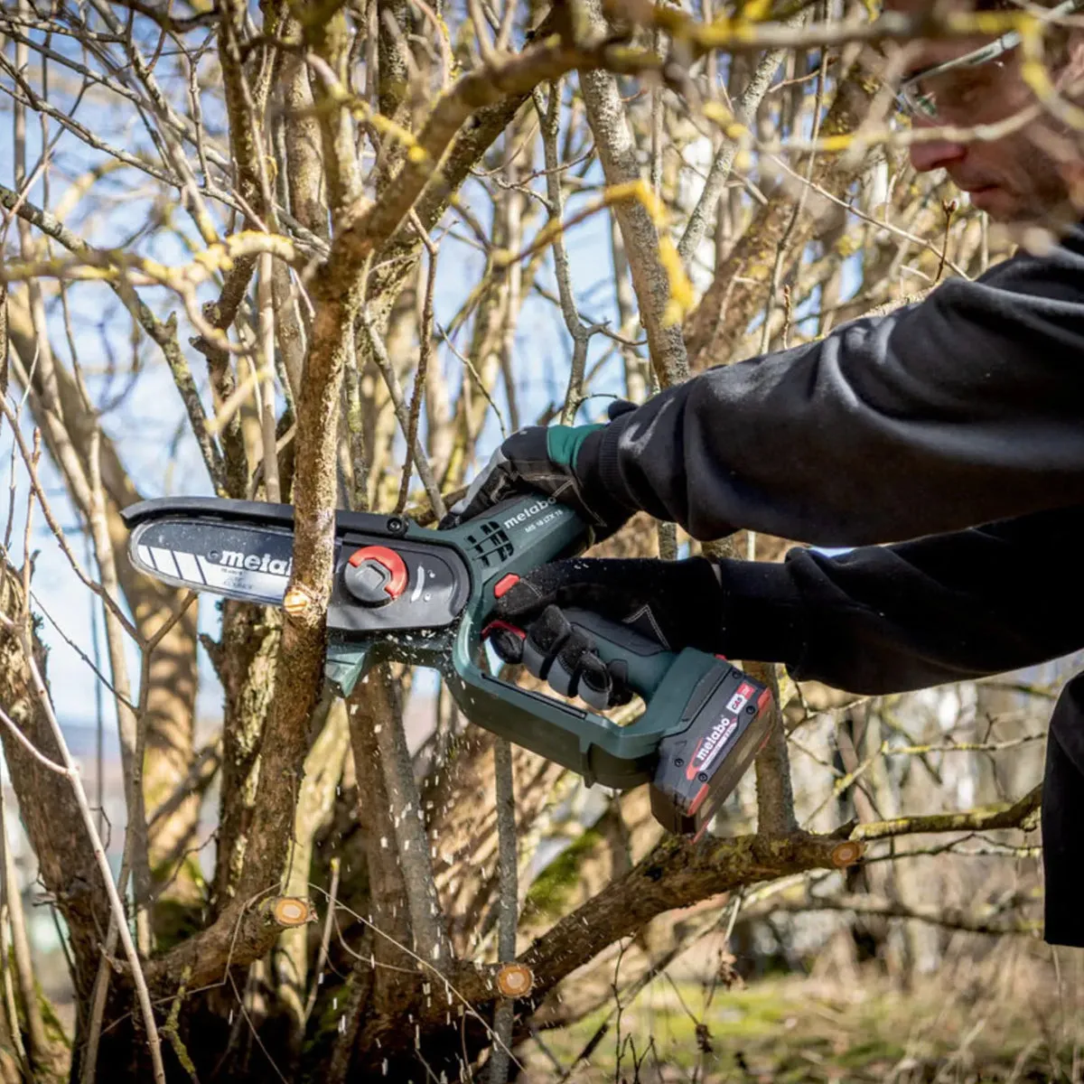 Metabo MS 18 LTX 15 18V 150mm Pruning Saw with 1 x 5.2Ah Battery Charger & Metabox