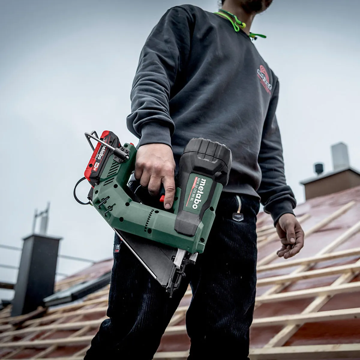 Metabo NFR 18 LTX 90 BL 18V Brushless First Fix Framing Nailer Body Only in Metabox 612090840