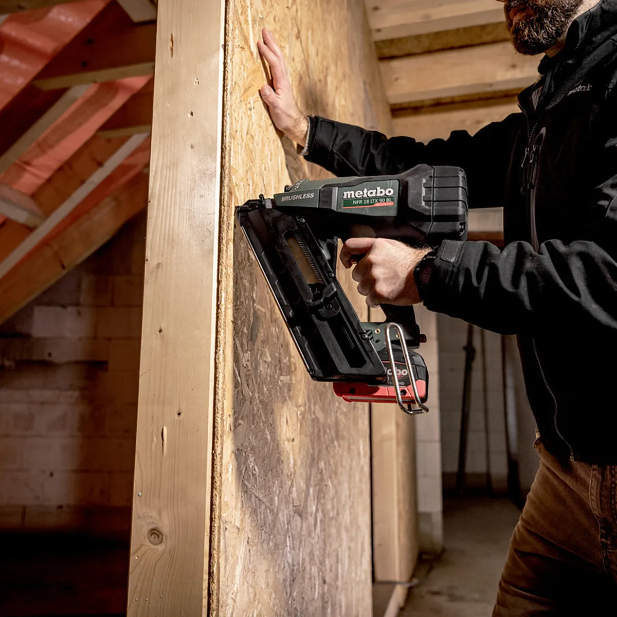 Metabo NFR 18 LTX 90 BL 18V Brushless First Fix Framing Nailer Body Only in Metabox 612090840