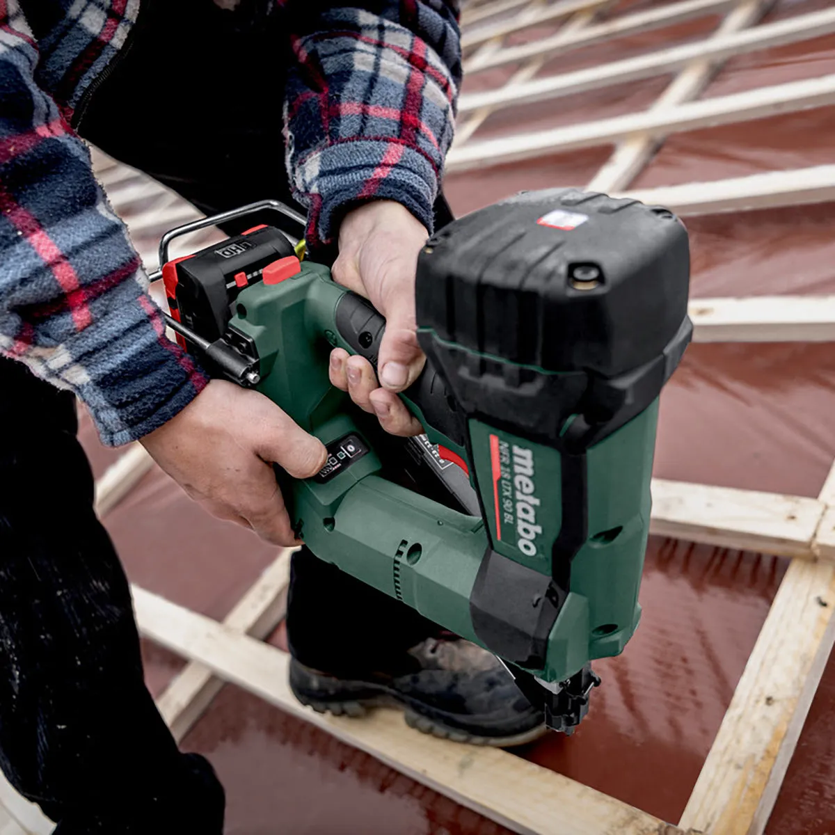 Metabo NFR 18 LTX 90 BL 18V Brushless First Fix Framing Nailer Body Only in Metabox 612090840