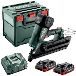 Metabo NFR 18 LTX 90 BL 18V Brushless First Fix Framing Nailer with 2 x 4.0Ah Battery. Charger in Metabox 612090800