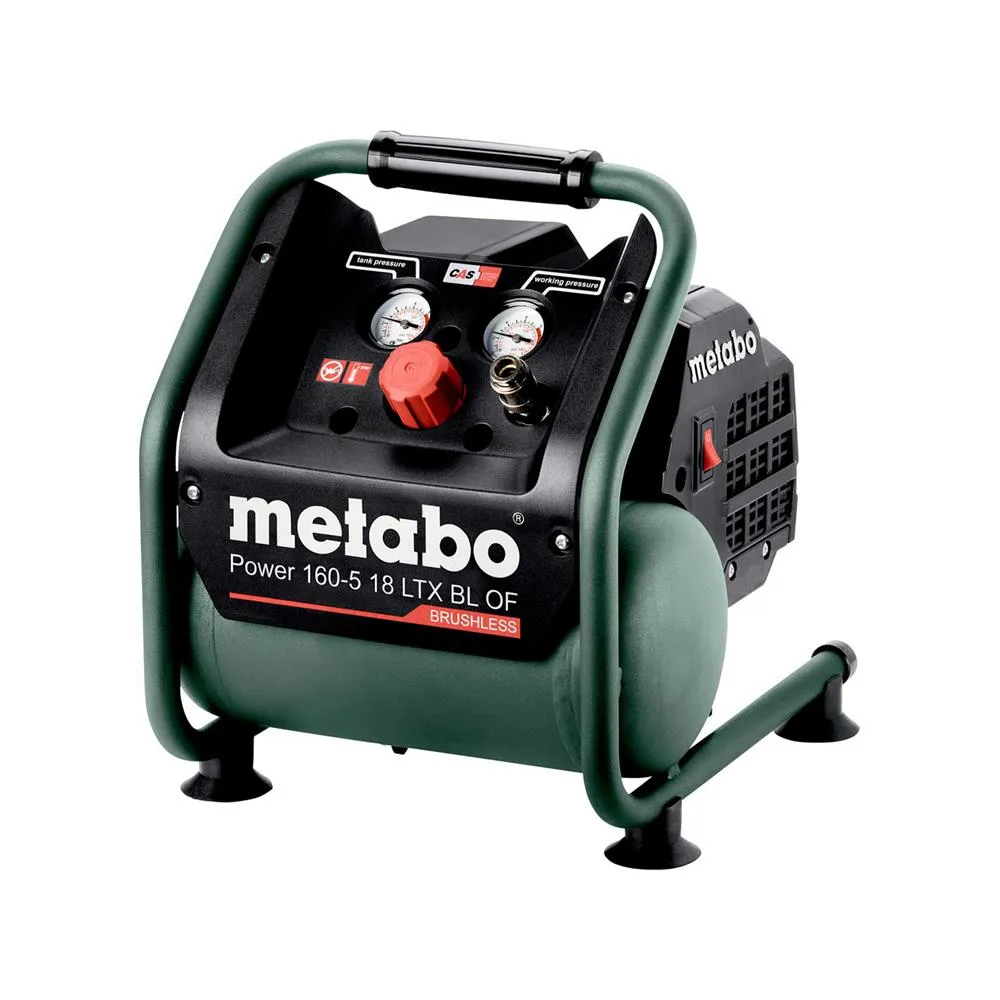 Metabo Power 160-5 18 LTX BL OF 18V Brushless Compressor with Air Blow Gun & 5m Air Hose 601521850