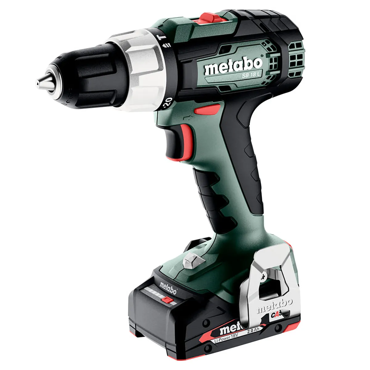 Metabo SB 18 L 18V Cordless Combi Drill with 2 x 2.0Ah Battery & Charger in Metabox 614053580