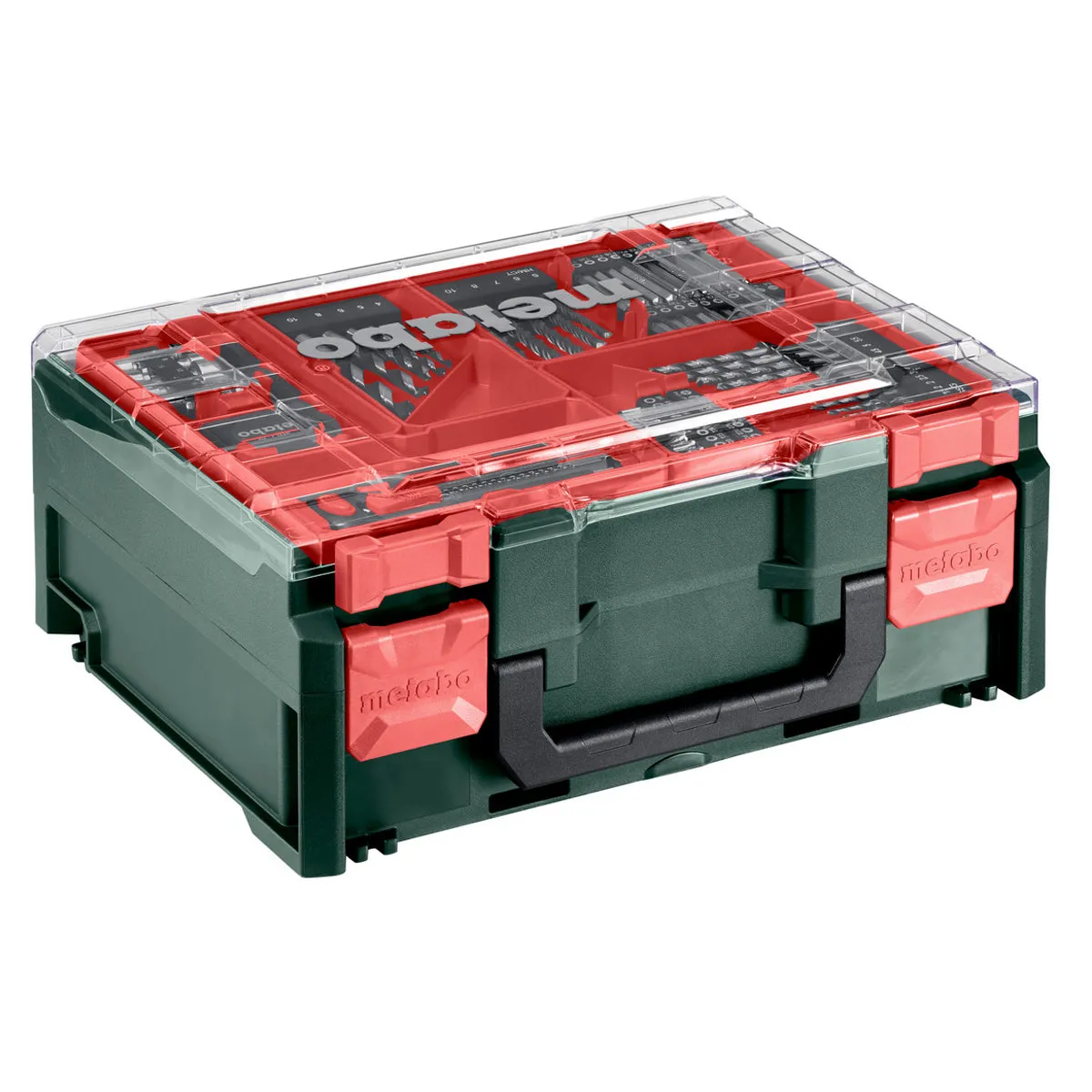 Metabo SB 18 L BL SET 18V Brushless Combi Drill with 2 x 2.0Ah Battery. Charger & 78 Piece Mobile Workshop Accessory Set in Case 613157710
