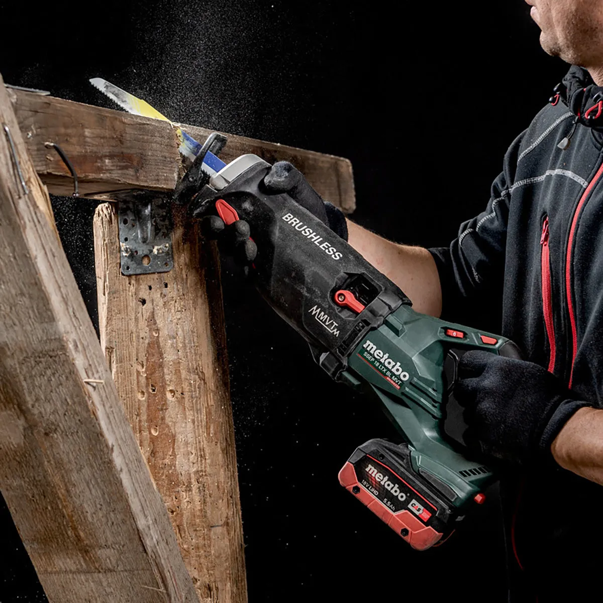 Metabo SSEP 18 LTX BL MVT 18V Brushless Sabre Saw with 1 x 5.2Ah Battery Charger & Metabox