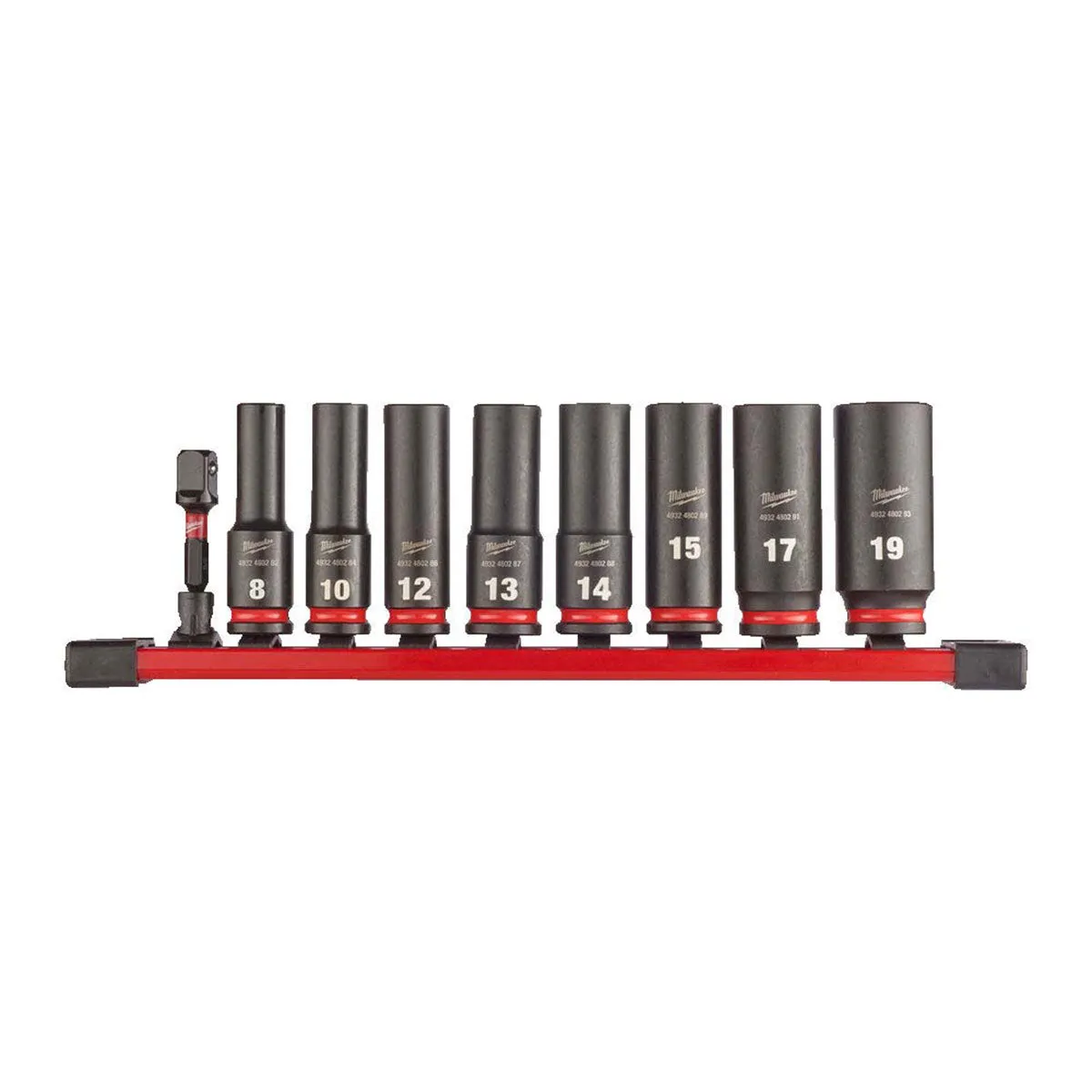 Milwaukee 3/8 Shockwave Deep Impact Socket Deep Set 9 Piece 4932480455