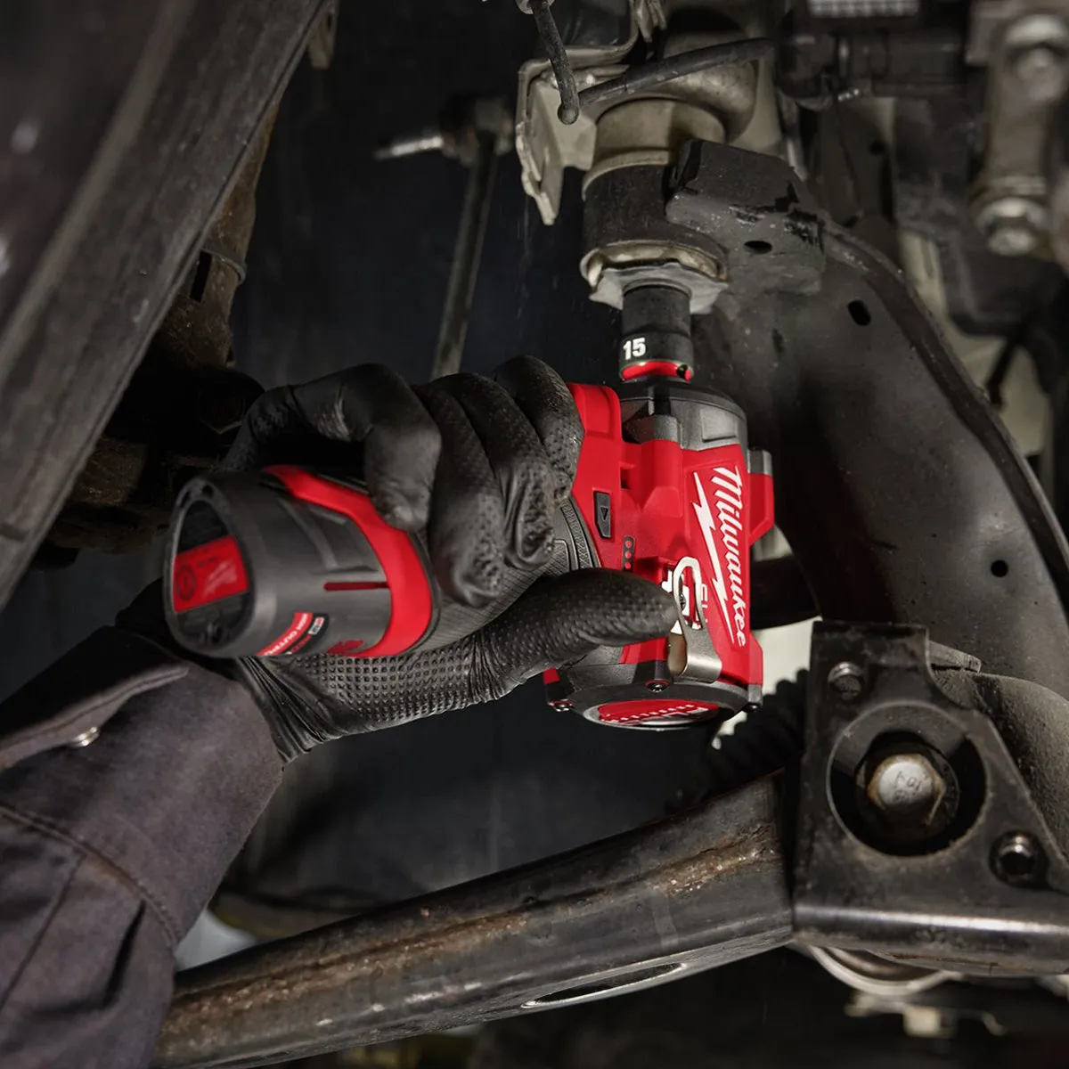 Milwaukee M12FCIWF38G3-0 12V M12 FUEL Brushless 3/8 Impact Wrench with 1 x 2.0Ah Battery Charger & Bag