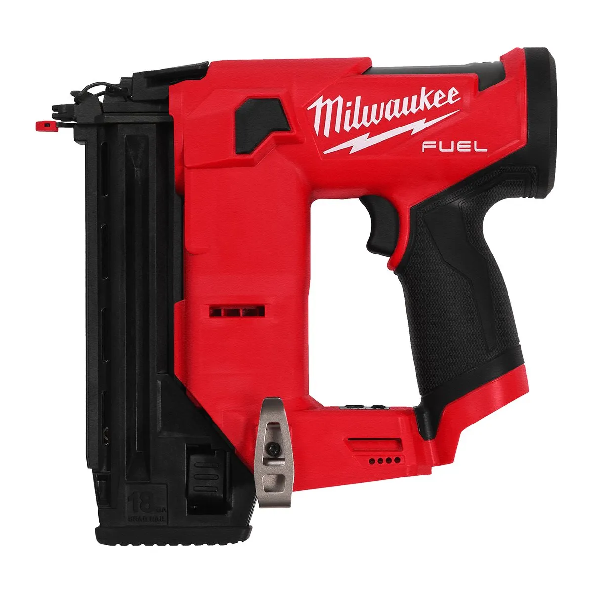Milwaukee M12FCN18GS-0X 12V FUEL Brushless 18Ga Second Fix Straight Finishing Brad Nailer Body Only in Case 4933493354