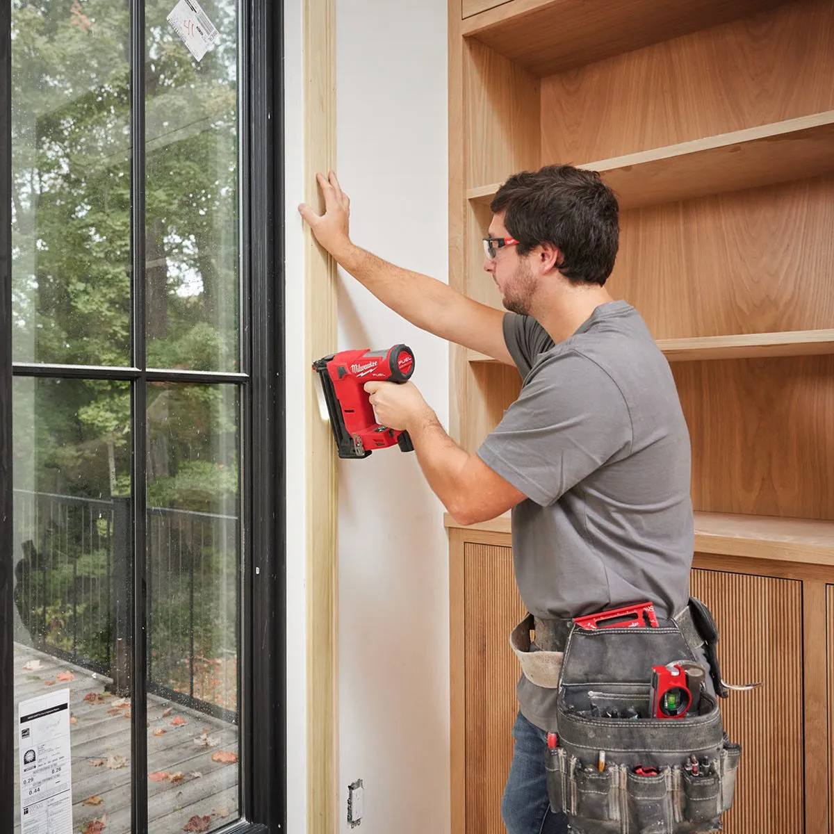 Milwaukee M12FCN18GS-0X 12V FUEL Brushless 18Ga Second Fix Straight Finishing Brad Nailer Body Only in Case 4933493354