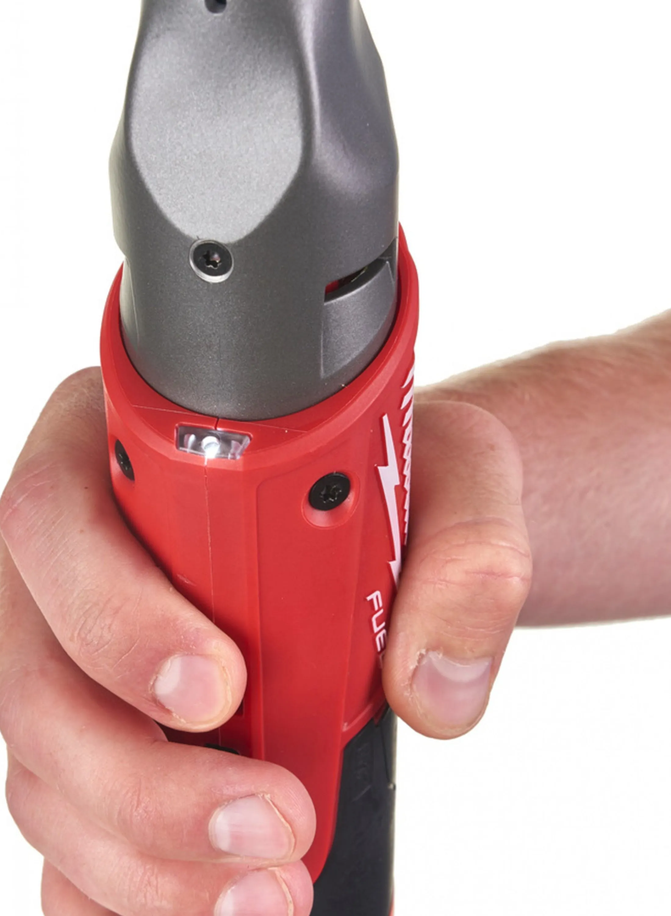 Milwaukee M12FIR38LR-0 12V FUEL Brushless Long Reach 3/8in Ratchet with 2 x 2.0Ah Batteries & Charger in Bag