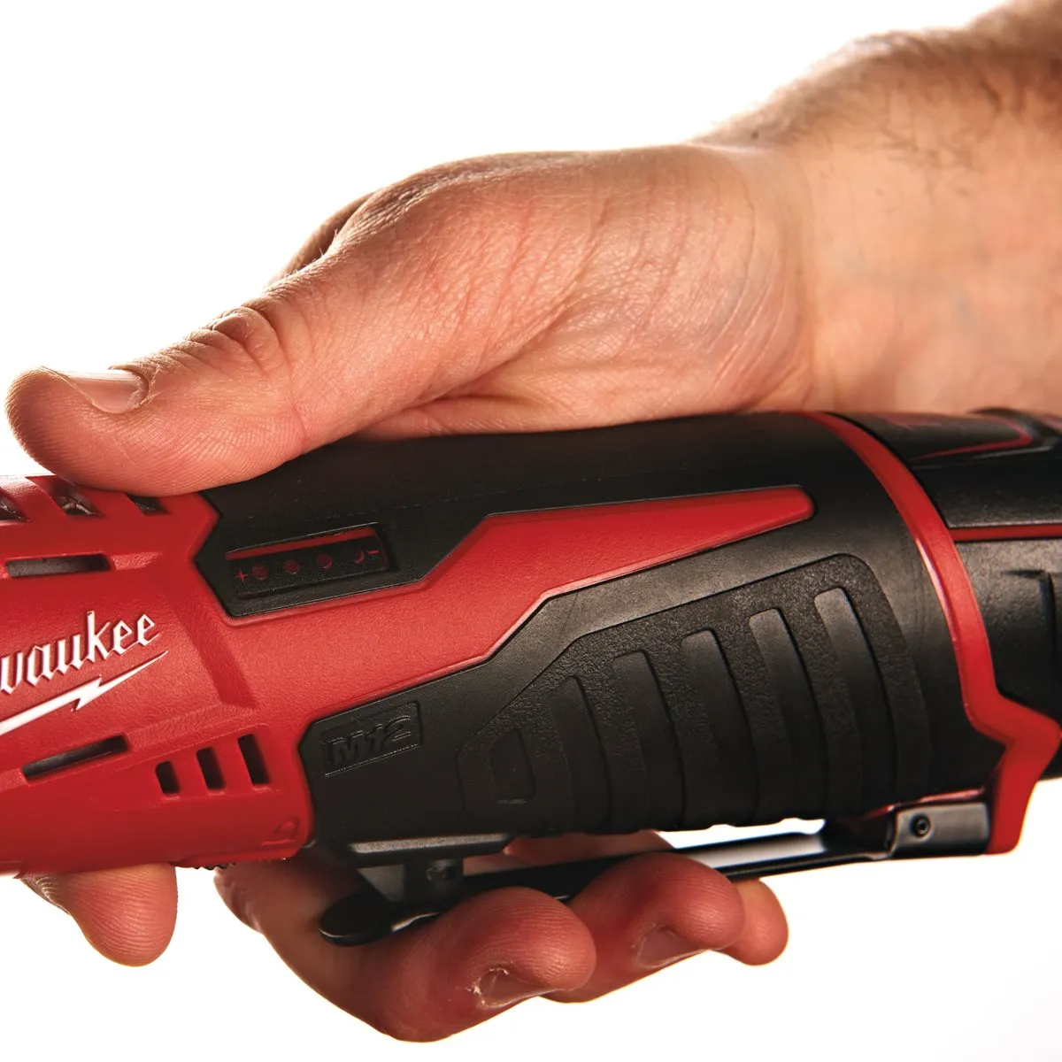Milwaukee M12IR-201B 12V 3/8 Sub Compact Ratchet with 1 x 2.0Ah Battery Charger & Bag 4933448110