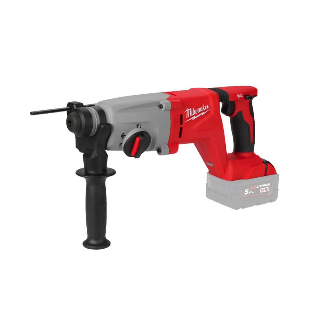 Milwaukee M18BLHACD26-0 18V Brushless SDS  D-Handle Rotary Hammer Drill with 5 Piece Drill Bit Set