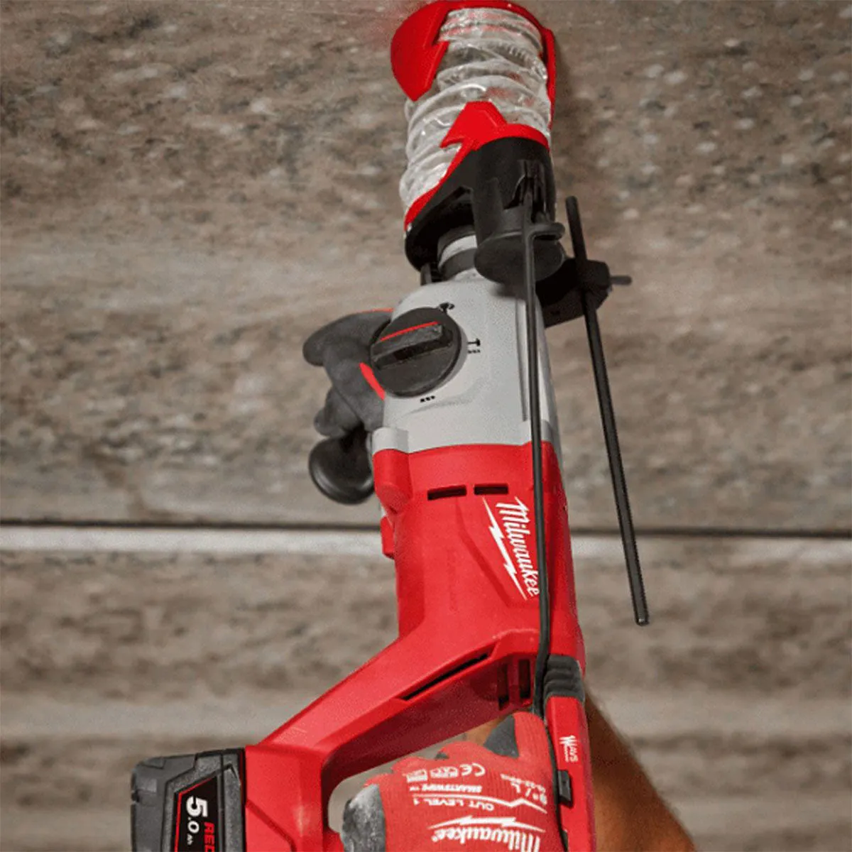 Milwaukee M18BLHACD26-0 18V Brushless SDS  D-Handle Rotary Hammer Drill with 5 Piece Drill Bit Set