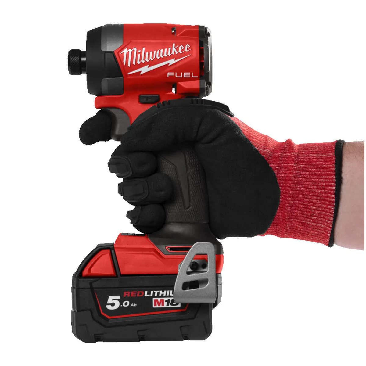 Milwaukee M18FID3-0 18V Fuel Brushless 1/4 Impact Driver with 1 x 5.0Ah Battery. Charger & Bag
