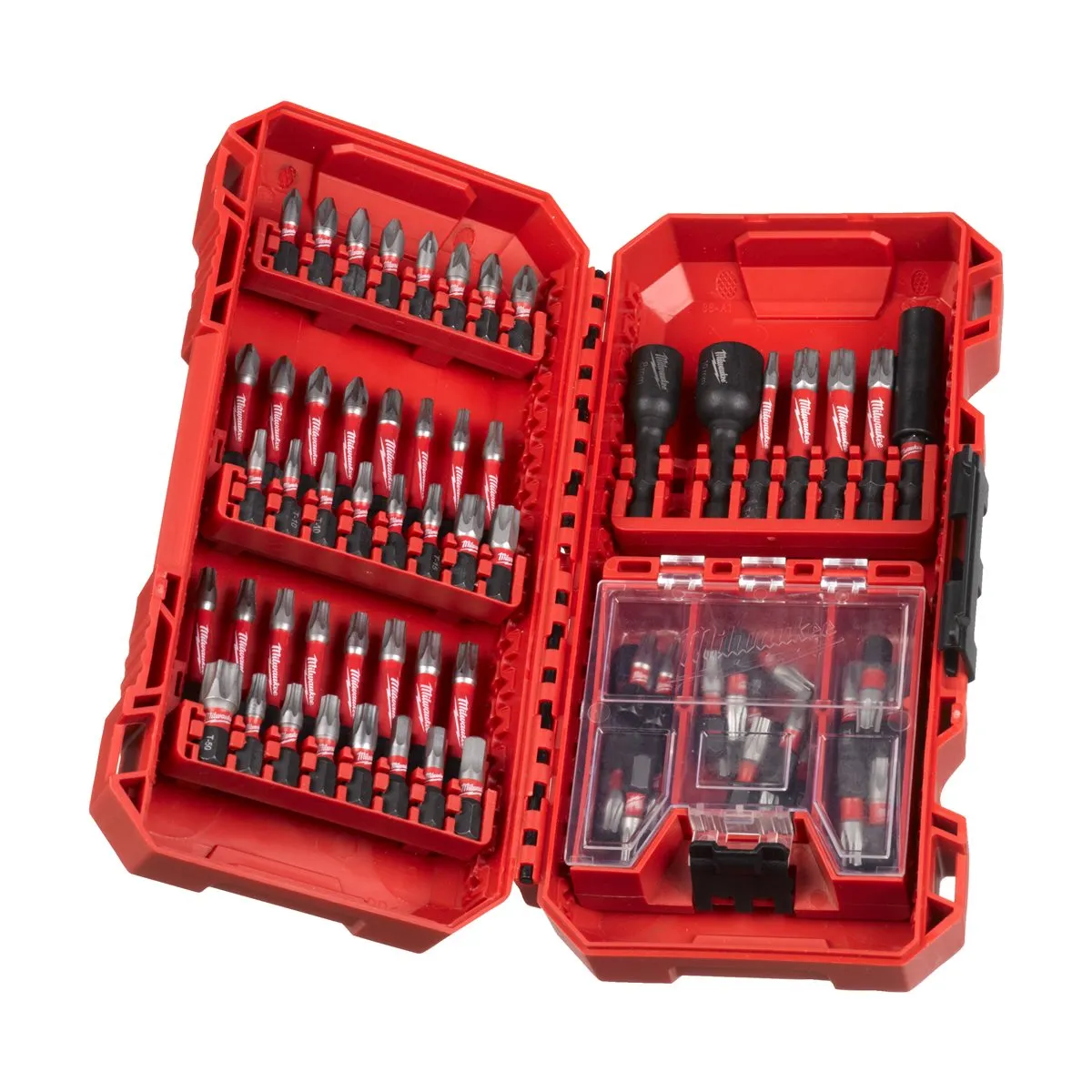 Milwaukee M18FID3100P-502P 18V FUEL Brushless 1/4 Impact Driver with 2 x 5.0Ah Batteries. Charger. Packout Case & Accessories Set