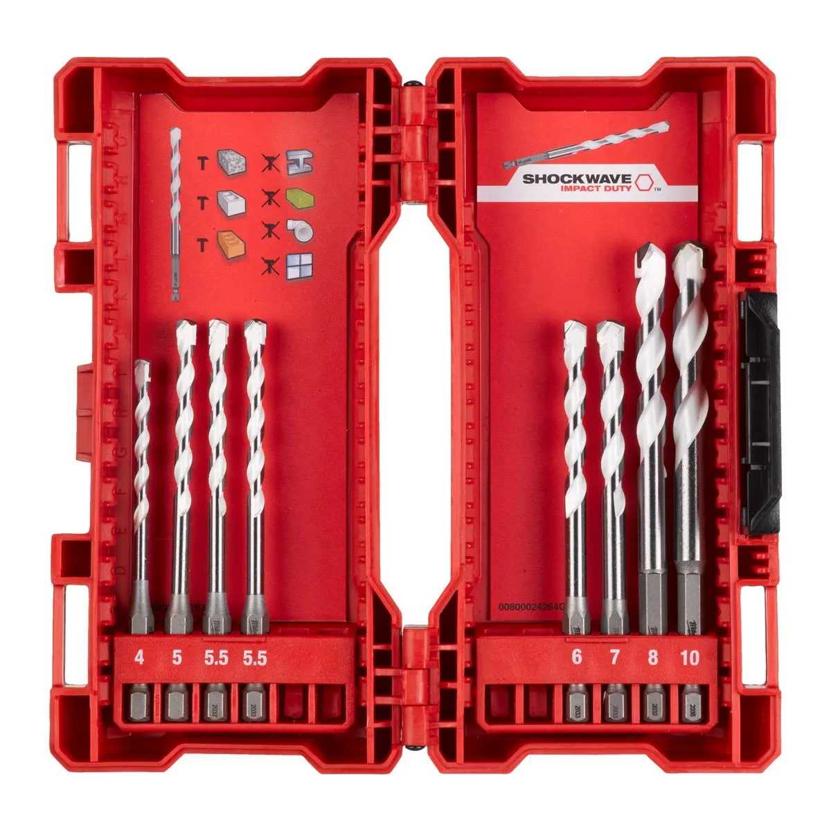 Milwaukee M18FID3100P-502P 18V FUEL Brushless 1/4 Impact Driver with 2 x 5.0Ah Batteries. Charger. Packout Case & Accessories Set