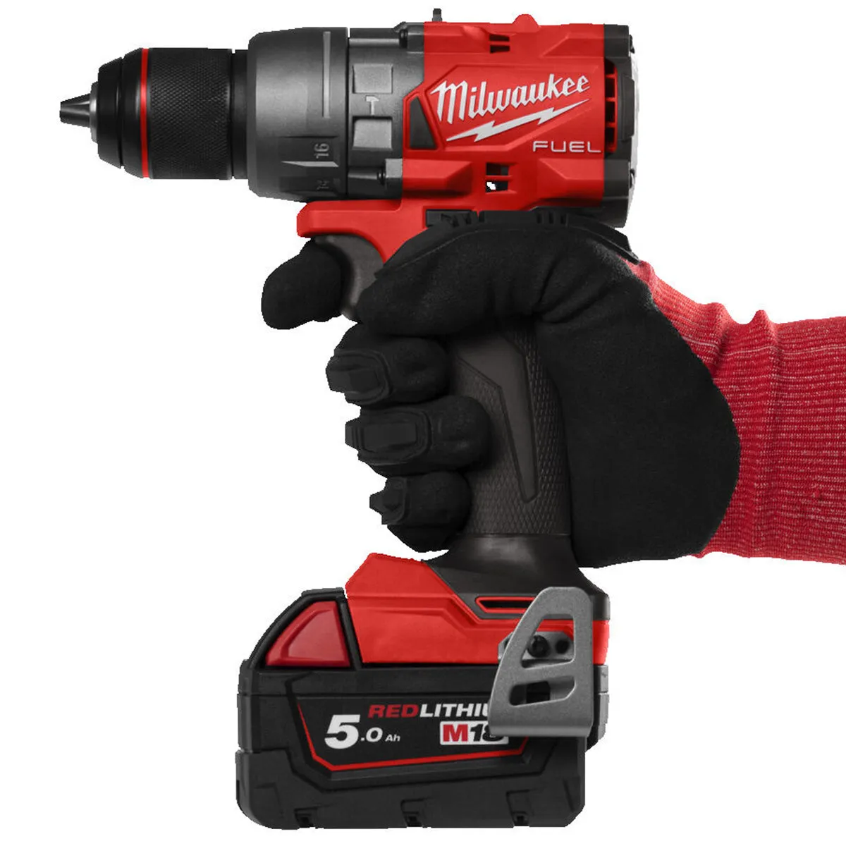 Milwaukee M18FPD3-0X 18V Fuel Brushless Combi Drill with 2 x 5.0Ah Batteries Charger & Case