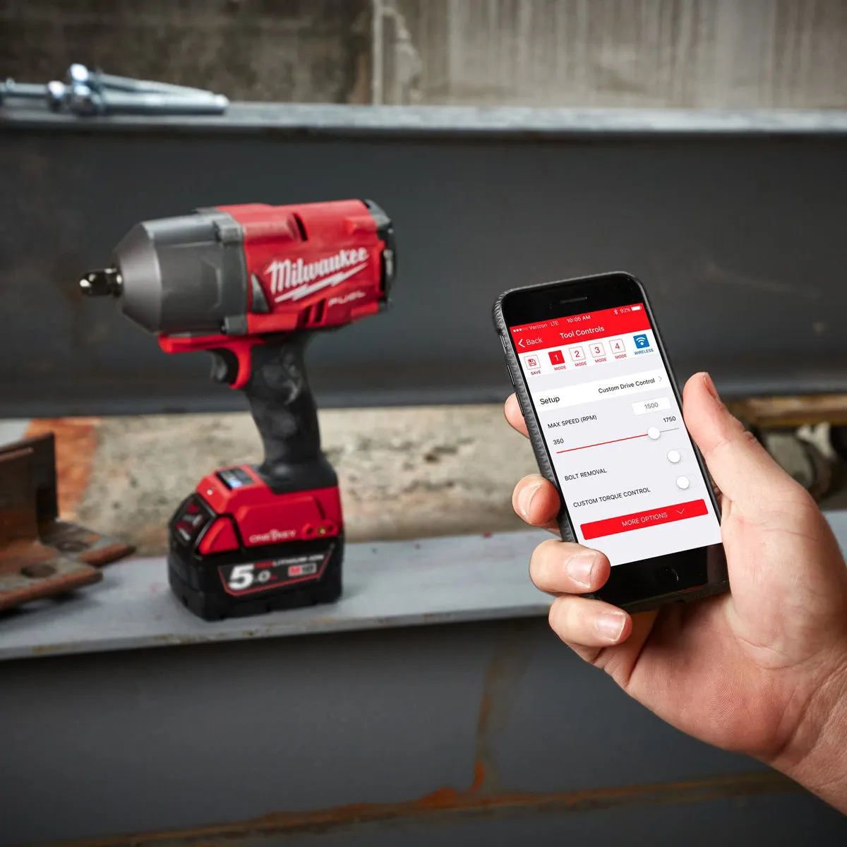 Milwaukee M18ONEFHIWF12-0 18V Brushless 1/2 Impact Wrench with Friction Ring Body Only 4933499163