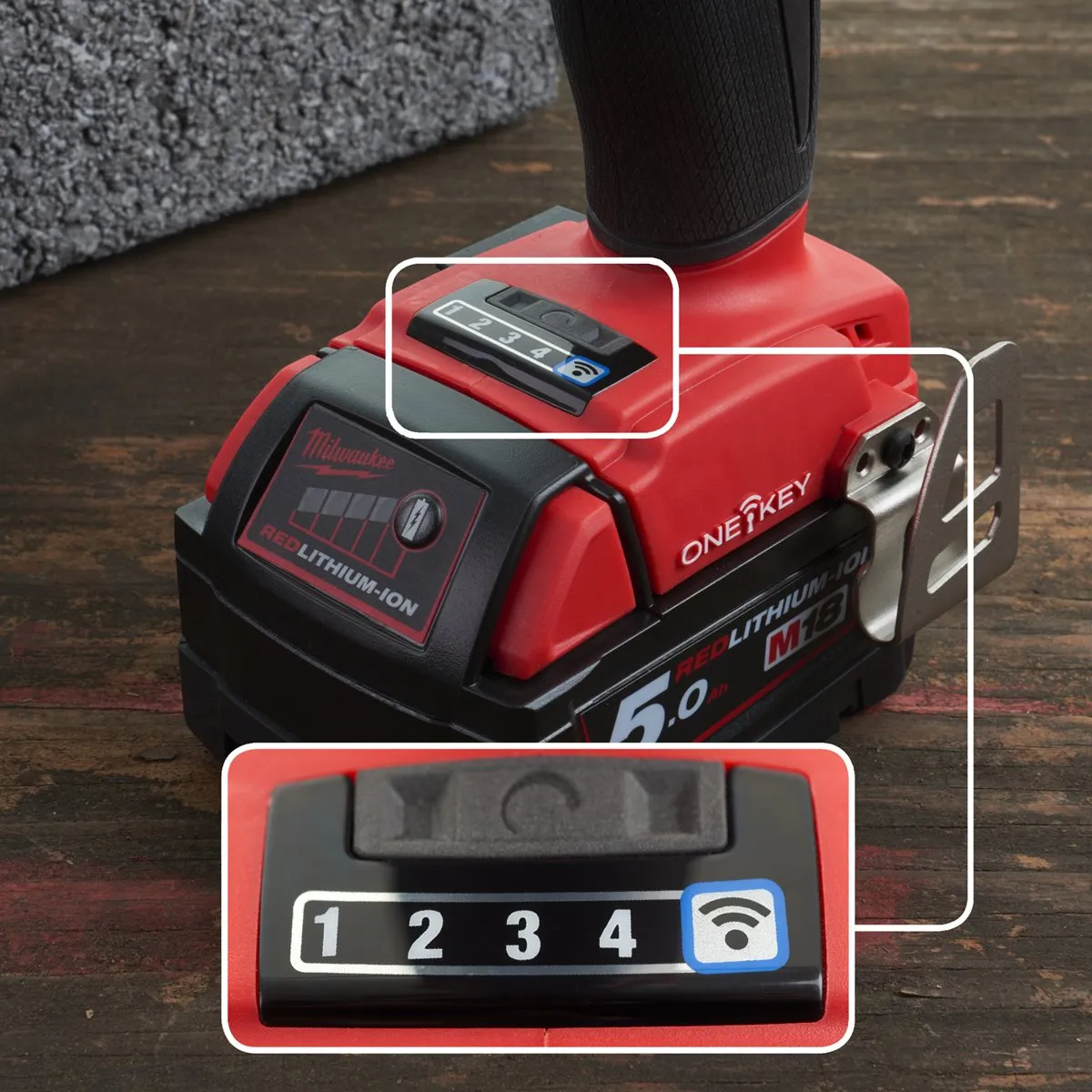Milwaukee M18ONEFHIWF12-0 18V Brushless 1/2 Impact Wrench with Friction Ring Body Only 4933499163
