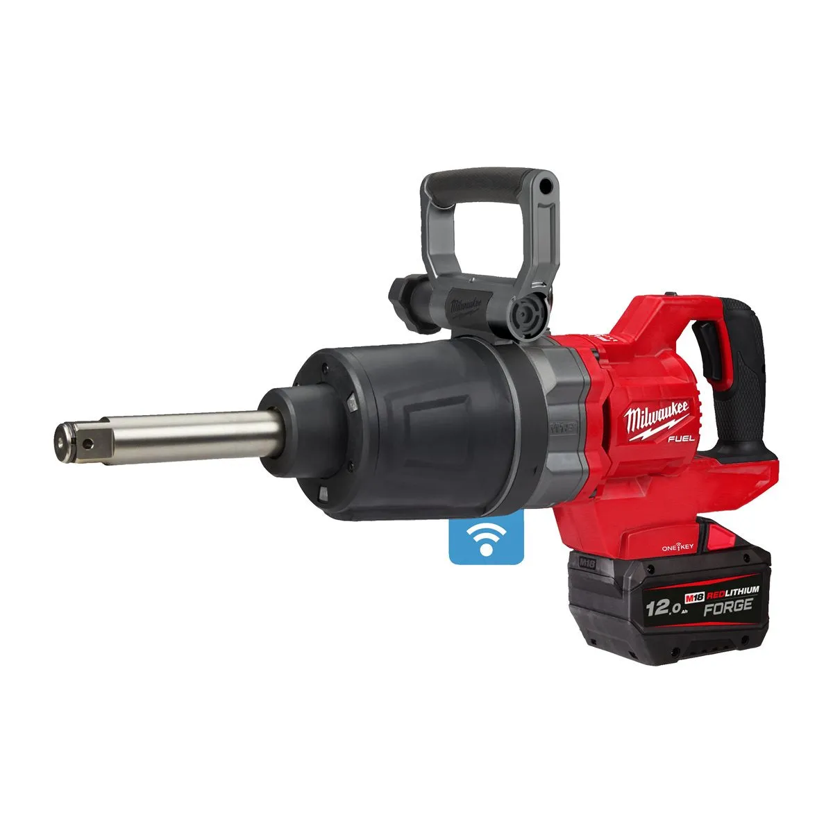 Milwaukee M18ONEFHIWF1D-121C 18V FUEL D-Handle 1 Impact Wrench with 1 x 12.0Ah Forge Battery Charger & Case