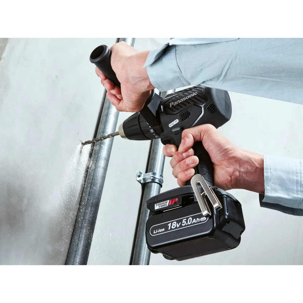 Panasonic PAN79A3LJ EY79A3LJ2G31 18V Smart Brushless Combi Drill Driver 2 x 5.0Ah Li-ion Batteries & Charger With Case