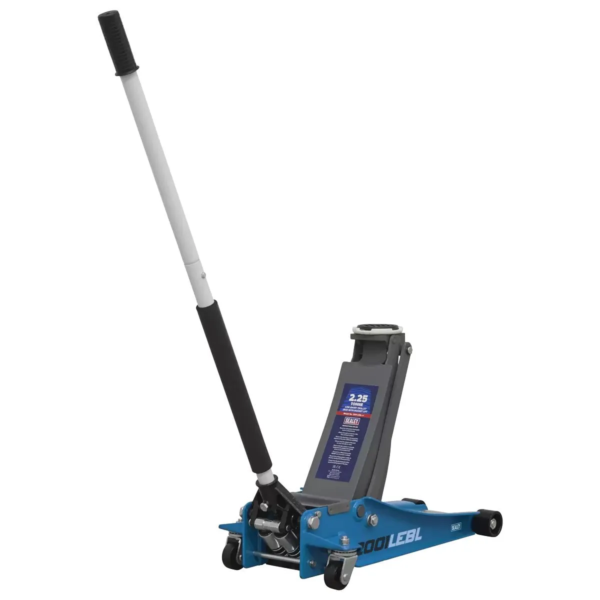 Sealey 2001LEBL Trolley Jack 2.25tonne Low Entry Rocket Lift Blue
