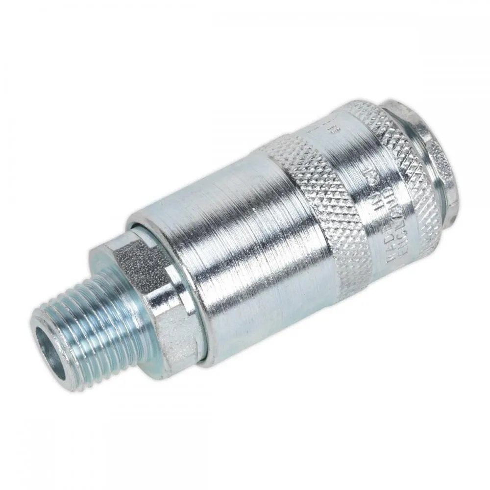 Sealey AC01BP Coupling Body Male 1/4BSPT Pack of 50